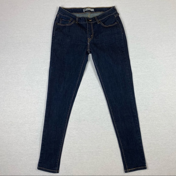 EUC Levi’s Legging Dark Wash Stretch Skinny Jeans - Picture 4 of 12